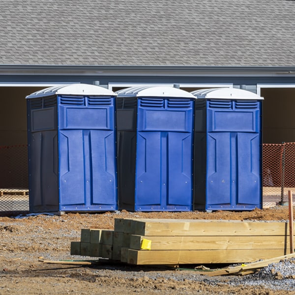 what is the maximum capacity for a single porta potty in Dana